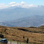 Panoramic view over Quito